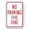 Signmission No Parking Fire Zone Sign 12inx18in Heavy Gauge Aluminum Signs, A-1218 Fire Lane - No PK Fire Zone A-1218 Fire Lane - No PK Fire Zone - alternate 1